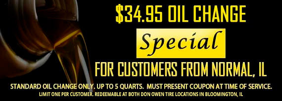 $34.95 Oil Change Special For Normal, IL